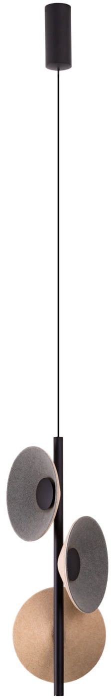 MaxLight Puro Pendelleuchte x8 W grau/aschfarben-cremig P0563