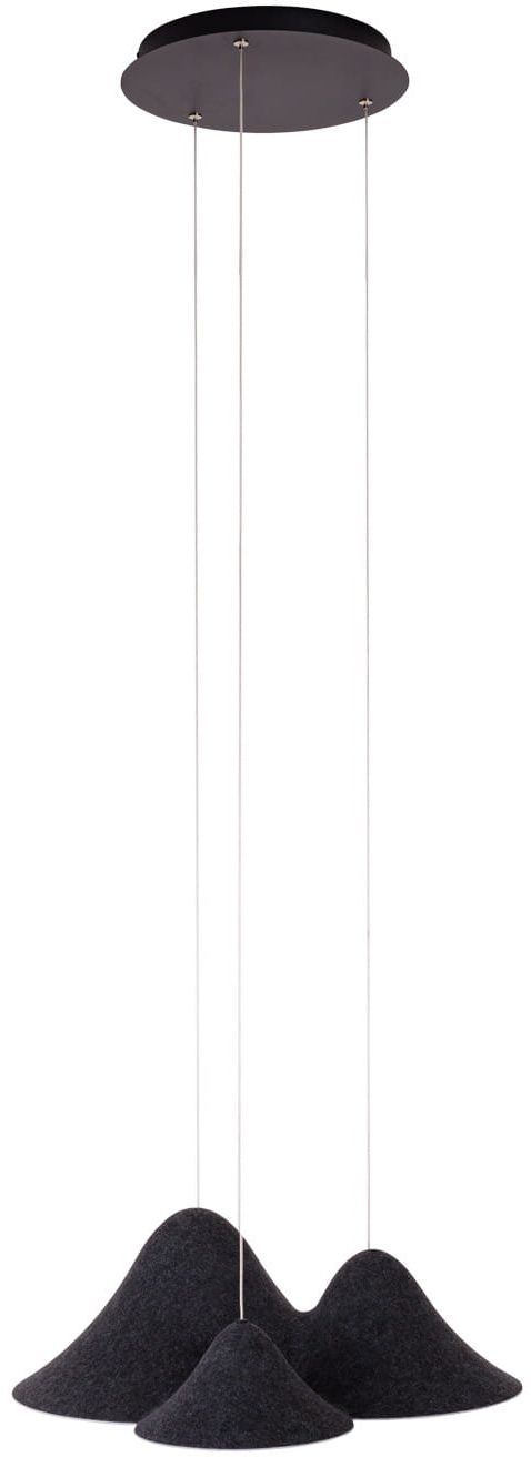 MaxLight Bellmond Pendelleuchte x21 W schwarz-grau/aschfarben P0565