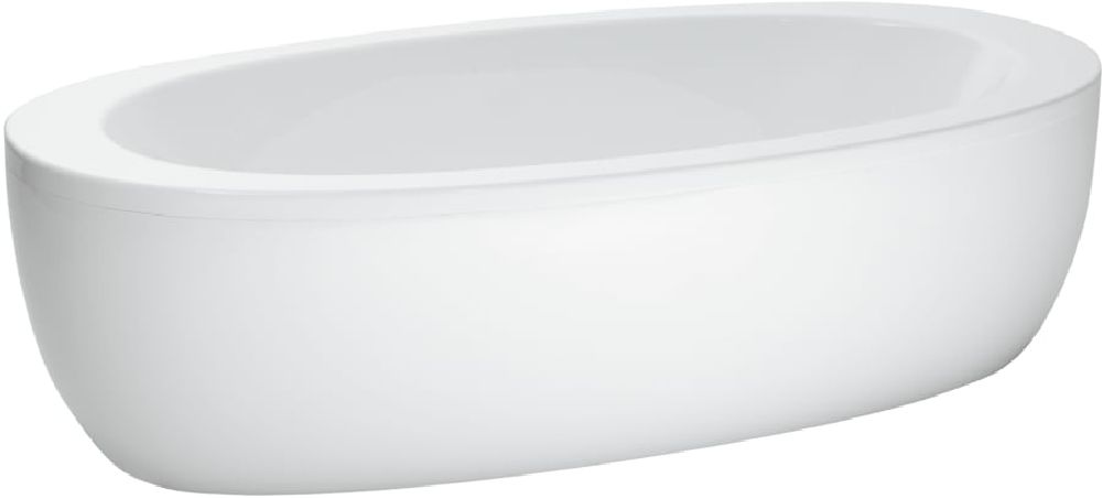 Laufen Ilbagnoalessi Freistehende Badewanne 203x102 cm oval weiß H2419700000001