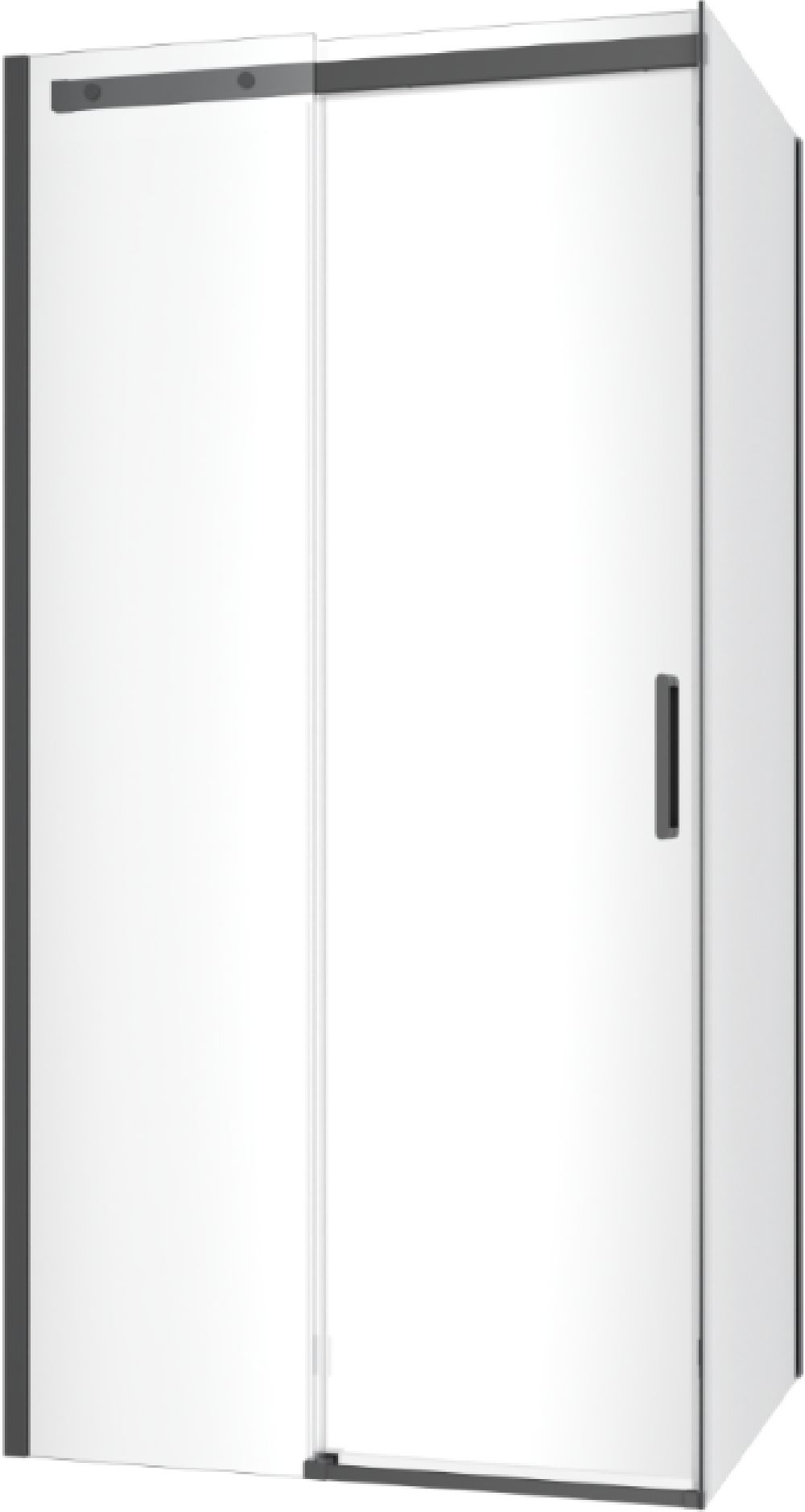 Set Duschwand mit Türen Excellent Rols KAEX.2606.800.LP.BL, Duschtüren Excellent Rols KAEX.2612.1000.LP2/2.BL, KAEX.2612.1000.LP1/2.BL