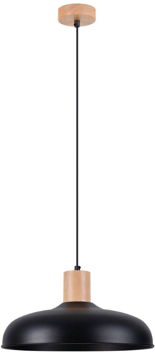 Sollux Lighting Indy Pendelleuchte 1x15 W schwarz-holz SL.1324