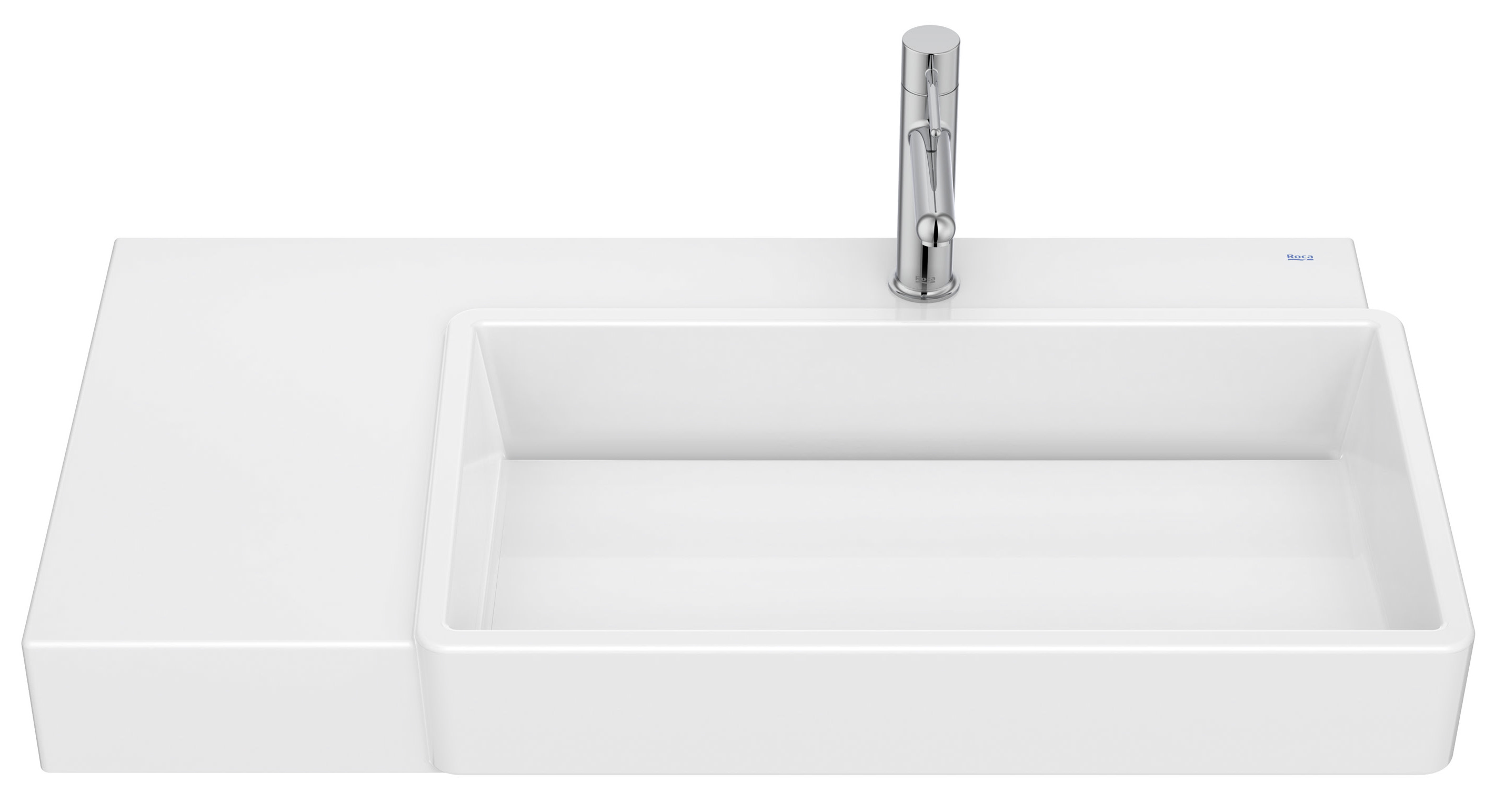 Roca Tura Waschbecken 80x43 cm rechteckig Klassisch-Aufsatzwaschbecken weiß A327696000