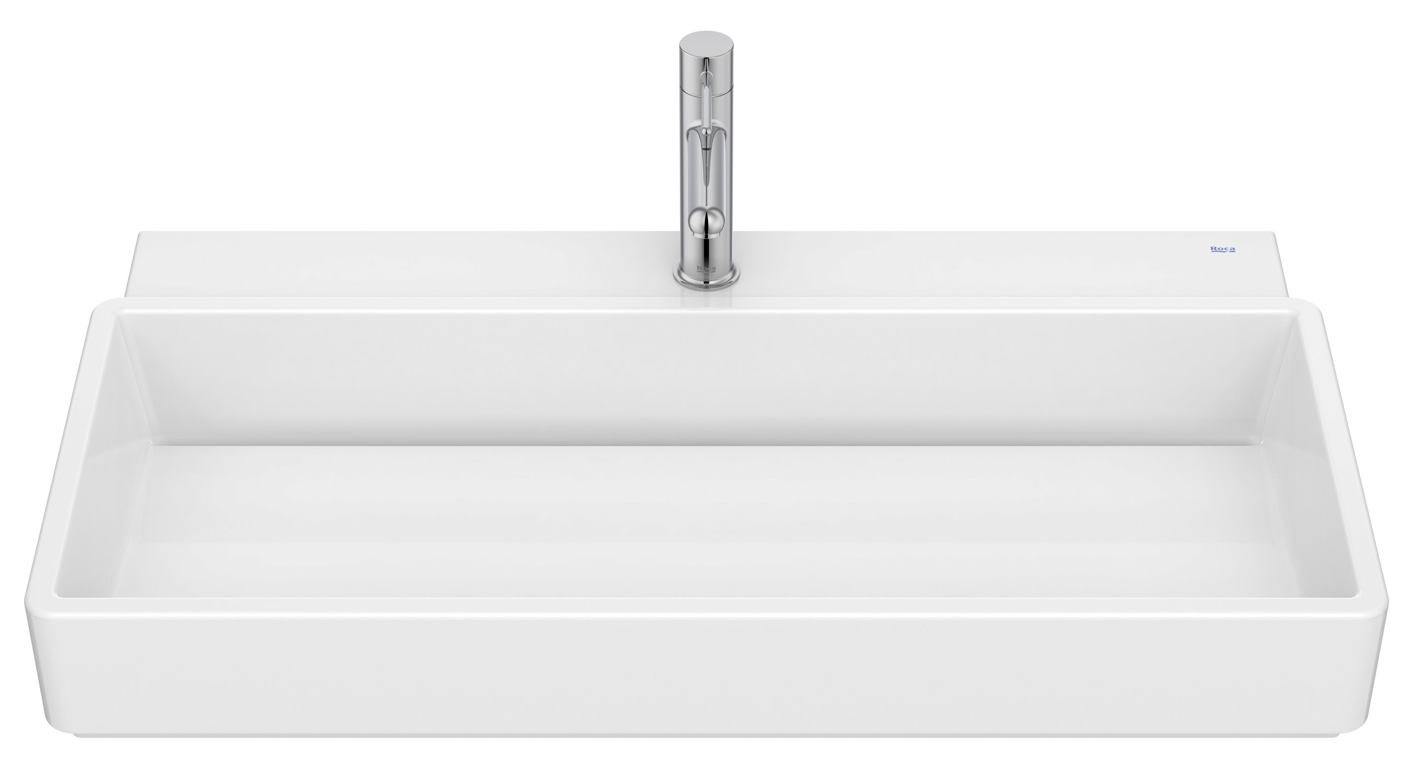 Roca Tura Waschbecken 80x43 cm rechteckig Klassisch-Aufsatzwaschbecken weiß A327695000