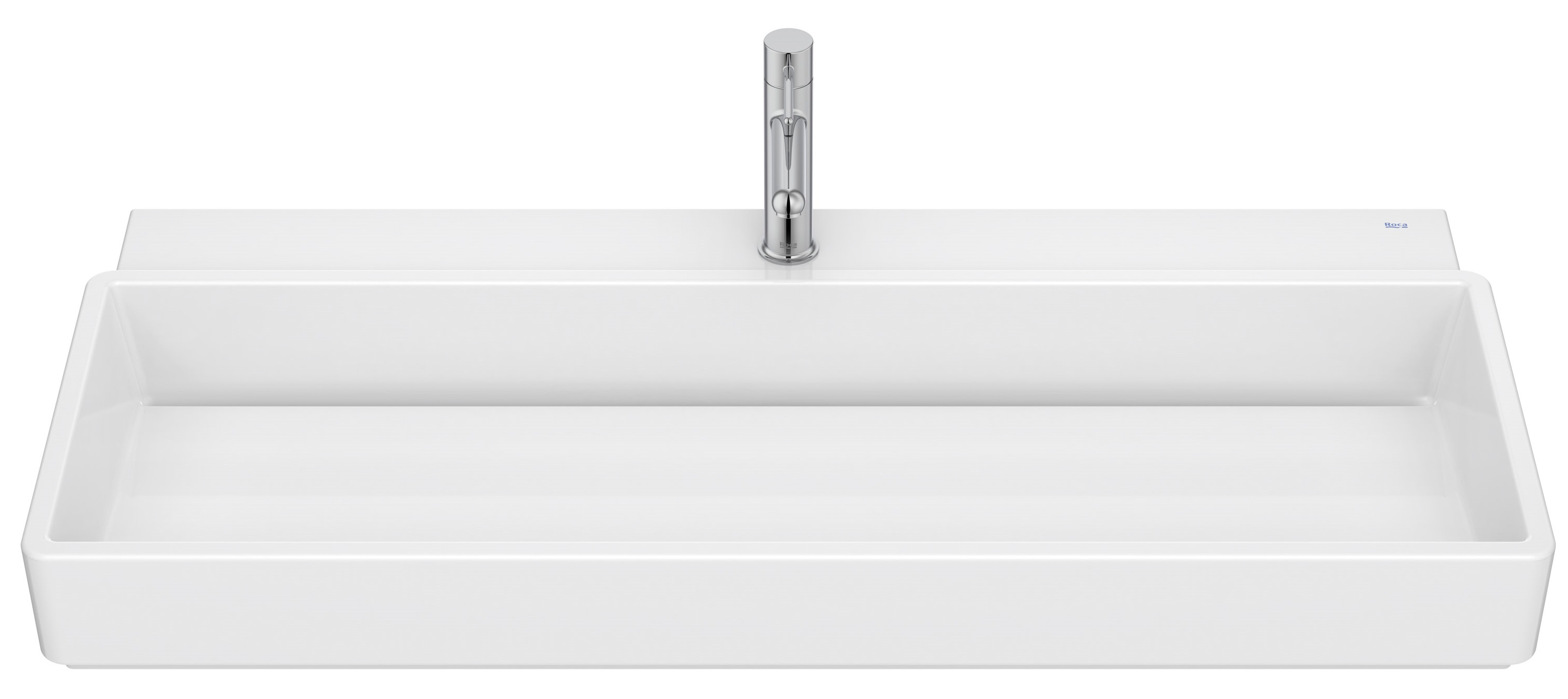 Roca Tura Waschbecken 100x43 cm rechteckig Klassisch-Aufsatzwaschbecken weiß A327698S00