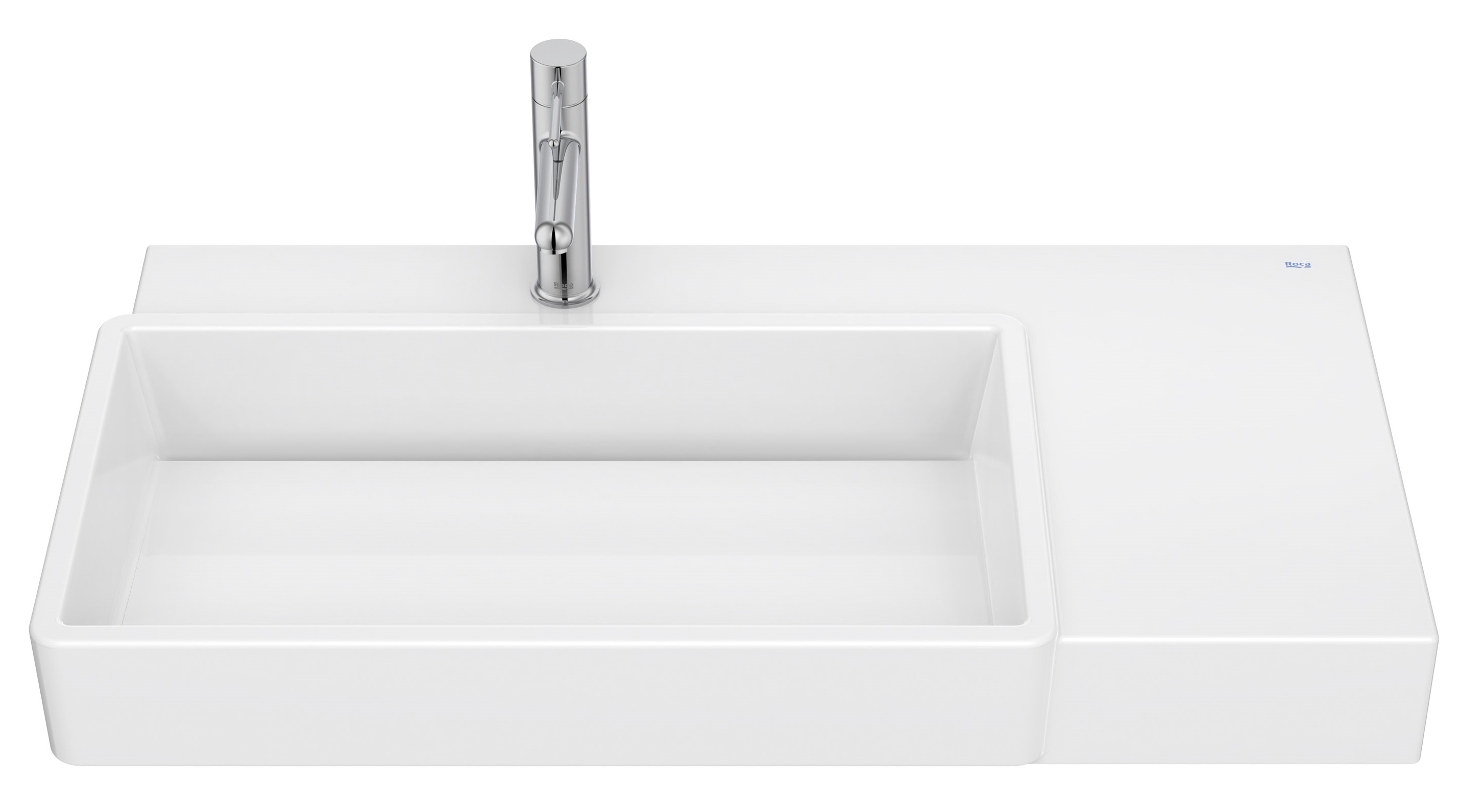 Roca Tura Waschbecken 80x43 cm rechteckig Klassisch-Aufsatzwaschbecken weiß A327697S00