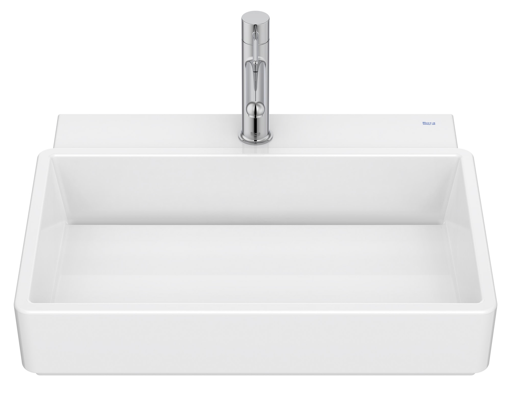 Roca Tura Waschbecken 60x43 cm rechteckig Klassisch-Aufsatzwaschbecken weiß A327693S00