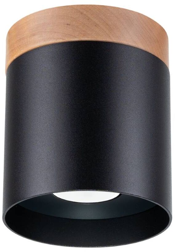 Sollux Lighting Rif Deckenlampe 1x10 W schwarz-holz SL.1349