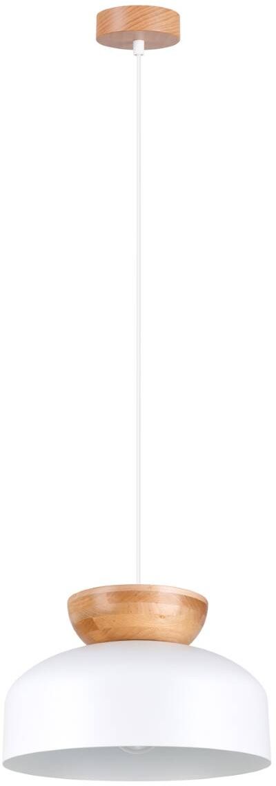 Sollux Lighting Marion Pendelleuchte 1x15 W weiß-holz SL.1350