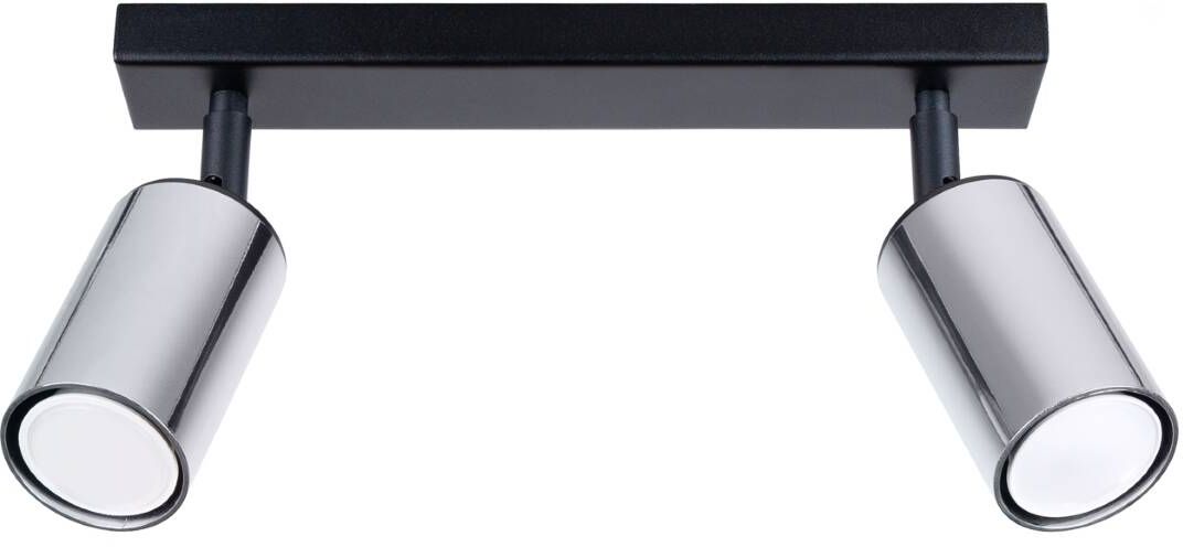 Sollux Lighting Winx Deckenlampe 2x10 W schwarz-chrom SL.1367