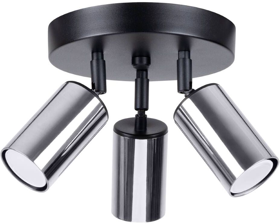 Sollux Lighting Winx Deckenlampe 3x10 W schwarz-chrom SL.1369