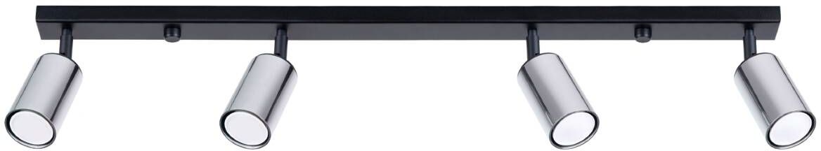 Sollux Lighting Winx Deckenlampe 4x10 W schwarz-chrom SL.1371