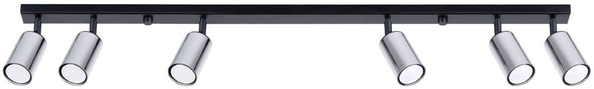 Sollux Lighting Winx Deckenlampe 6x10 W schwarz-chrom SL.1372