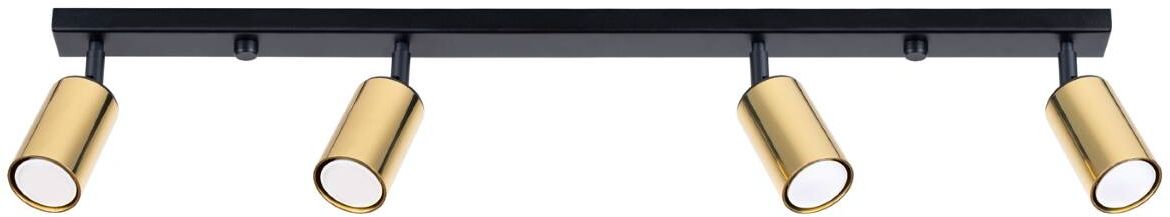 Sollux Lighting Winx Deckenlampe 4x10 W schwarz-gold SL.1387