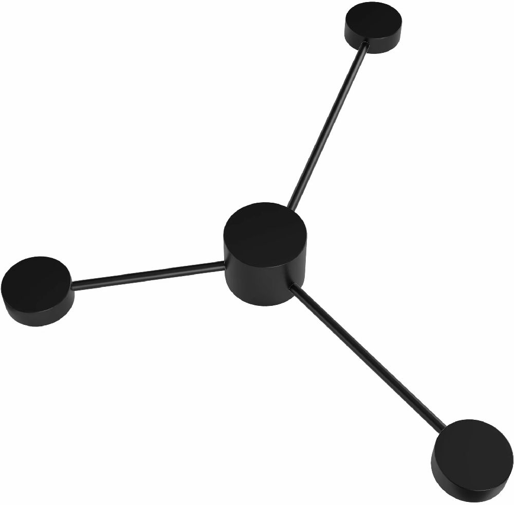 Goldlux Joy Leuchter 3x10 W schwarz 326287