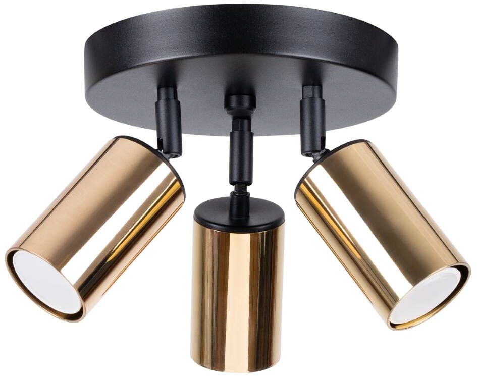 Sollux Lighting Winx Deckenlampe 3x10 W schwarz-gold SL.1385