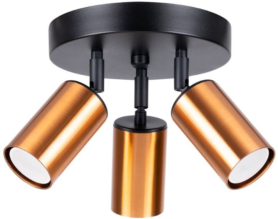 Sollux Lighting Winx Deckenlampe 3x10 W schwarz-kupfer SL.1377