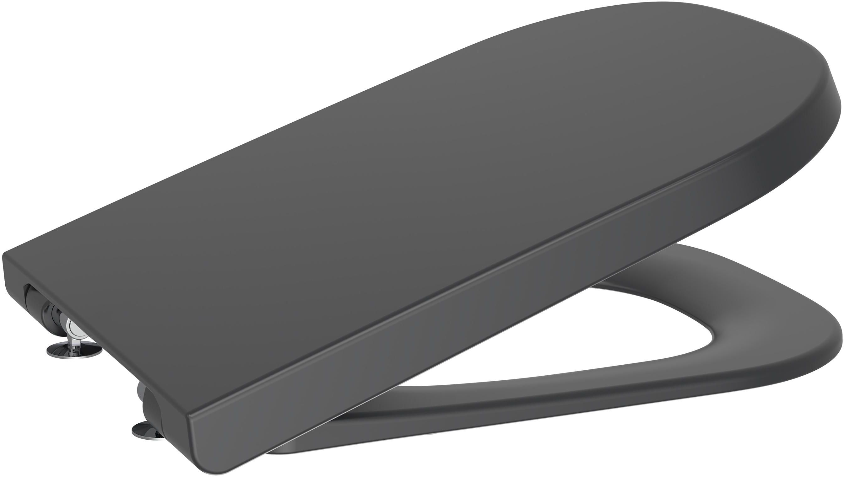 Roca Gap Square Toilletensitz absenkautomatik schwarz A80147208B