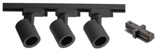 GTV Trax Bis Lampe für Sammelschienen 3x20 W schwarz XLT-Z3OP20SZ1B-10