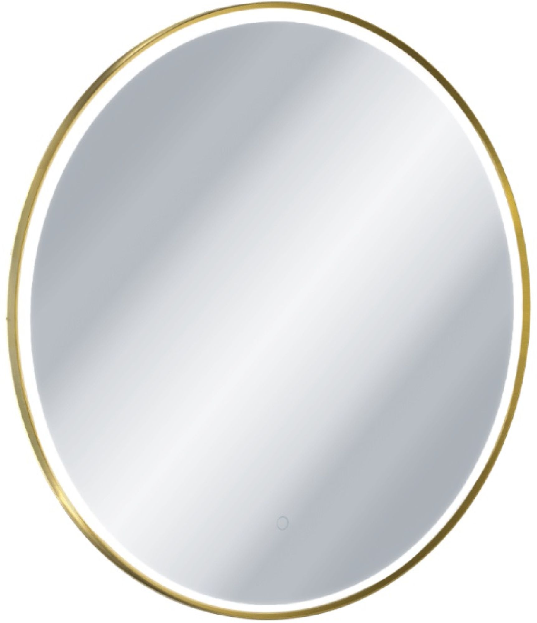 Excellent Corido Spiegel 100x100 cm rund mit Beleuchtung mit Spiegelheizung gold DOEX.CO100.GB