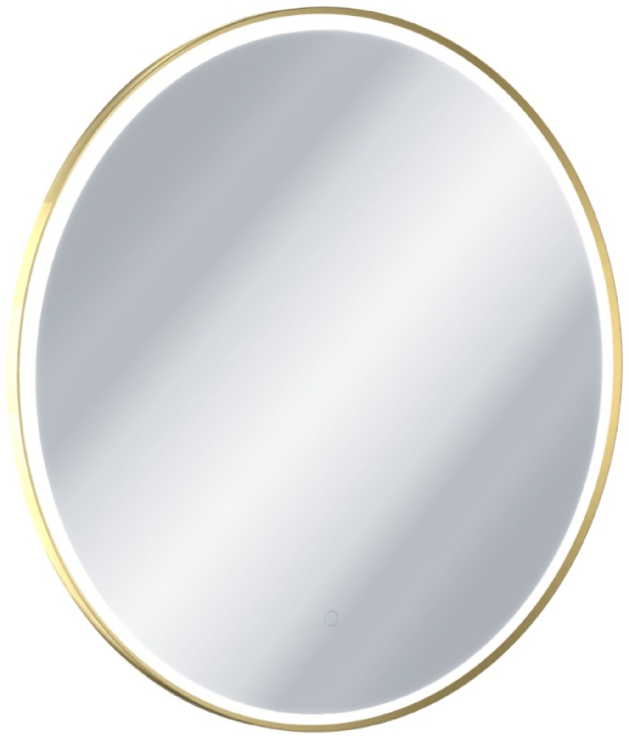 Excellent Corido Spiegel 100x100 cm rund mit Beleuchtung mit Spiegelheizung gold DOEX.CO100.GL