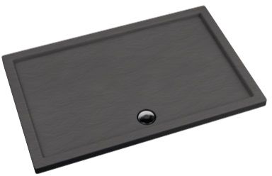 Schedpol Caspar Rechteckige Duschwanne 100x80 cm grau 3.266/S/ST