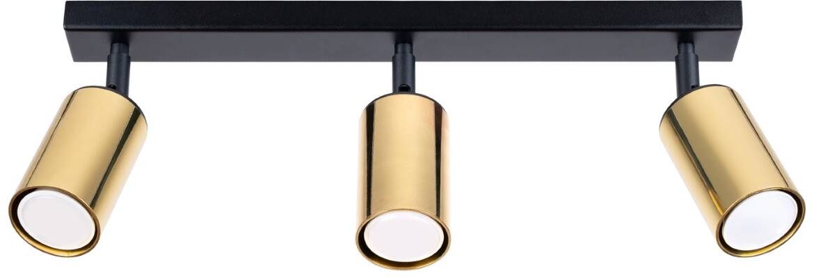 Sollux Lighting Winx Deckenlampe 3x10 W schwarz-gold SL.1384