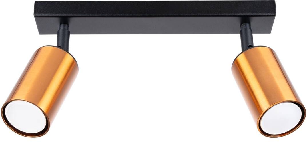 Sollux Lighting Winx Deckenlampe 2x10 W schwarz-kupfer SL.1375