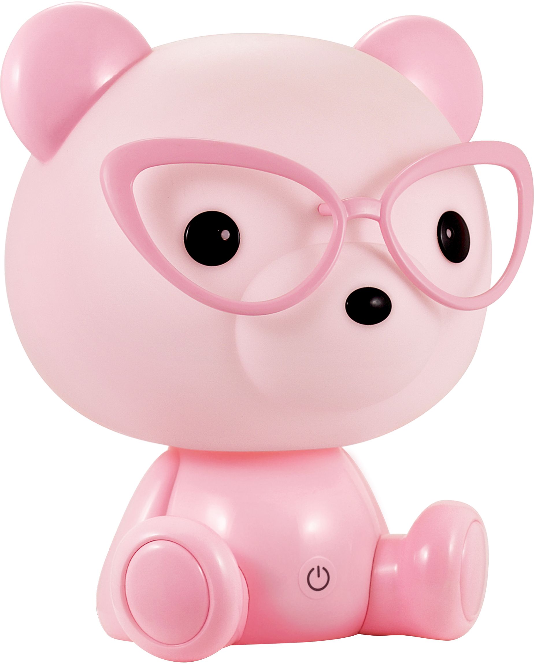 Goldlux Miś Okularnik Nachtlampe für Kinder 1x2.5 W rosa 327208