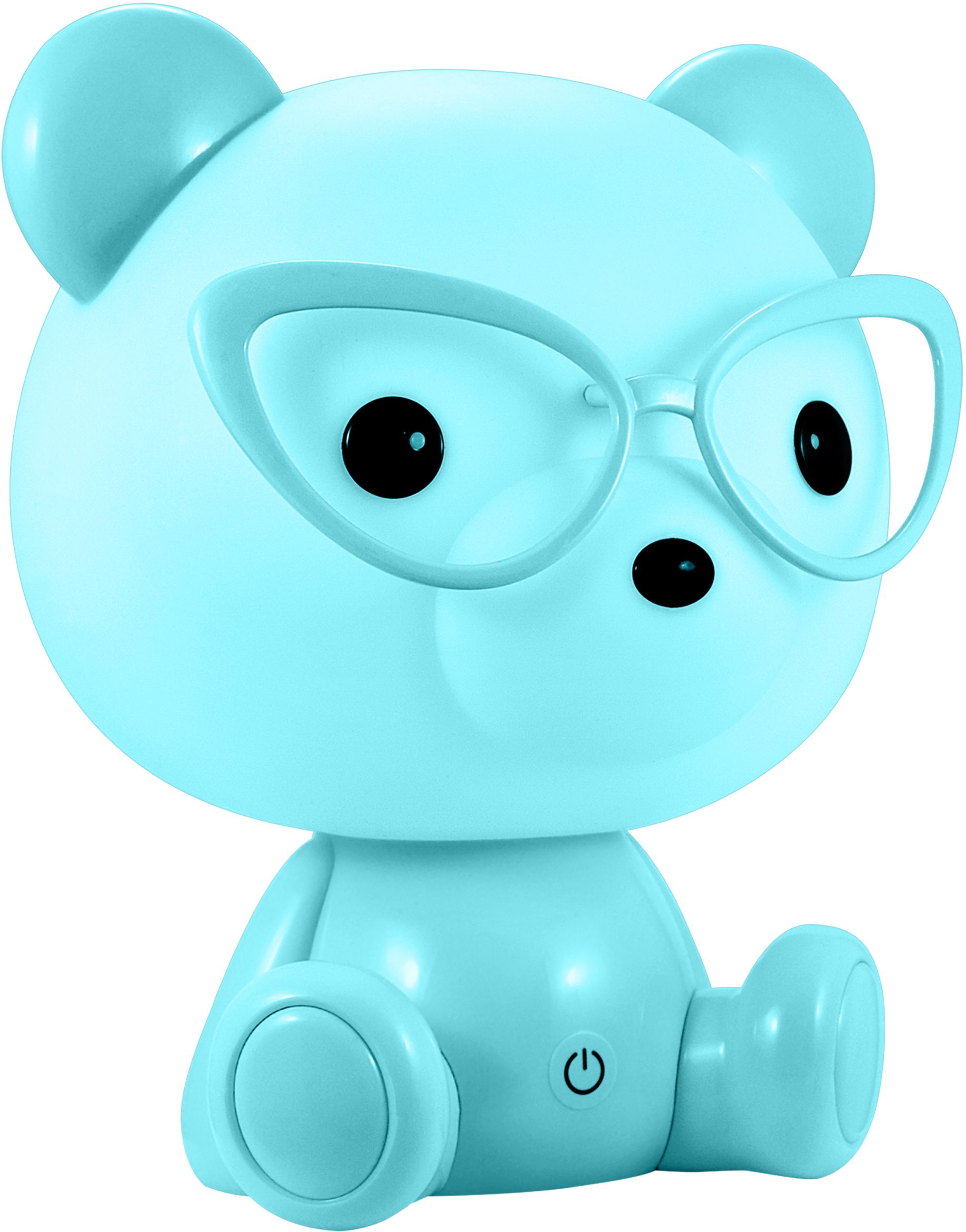 Goldlux Miś Okularnik Nachtlampe für Kinder 1x2.5 W blau 327192