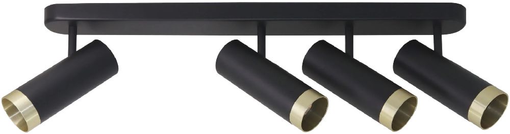 Goldlux Fado Deckenlampe 4x10 W schwarz 326010