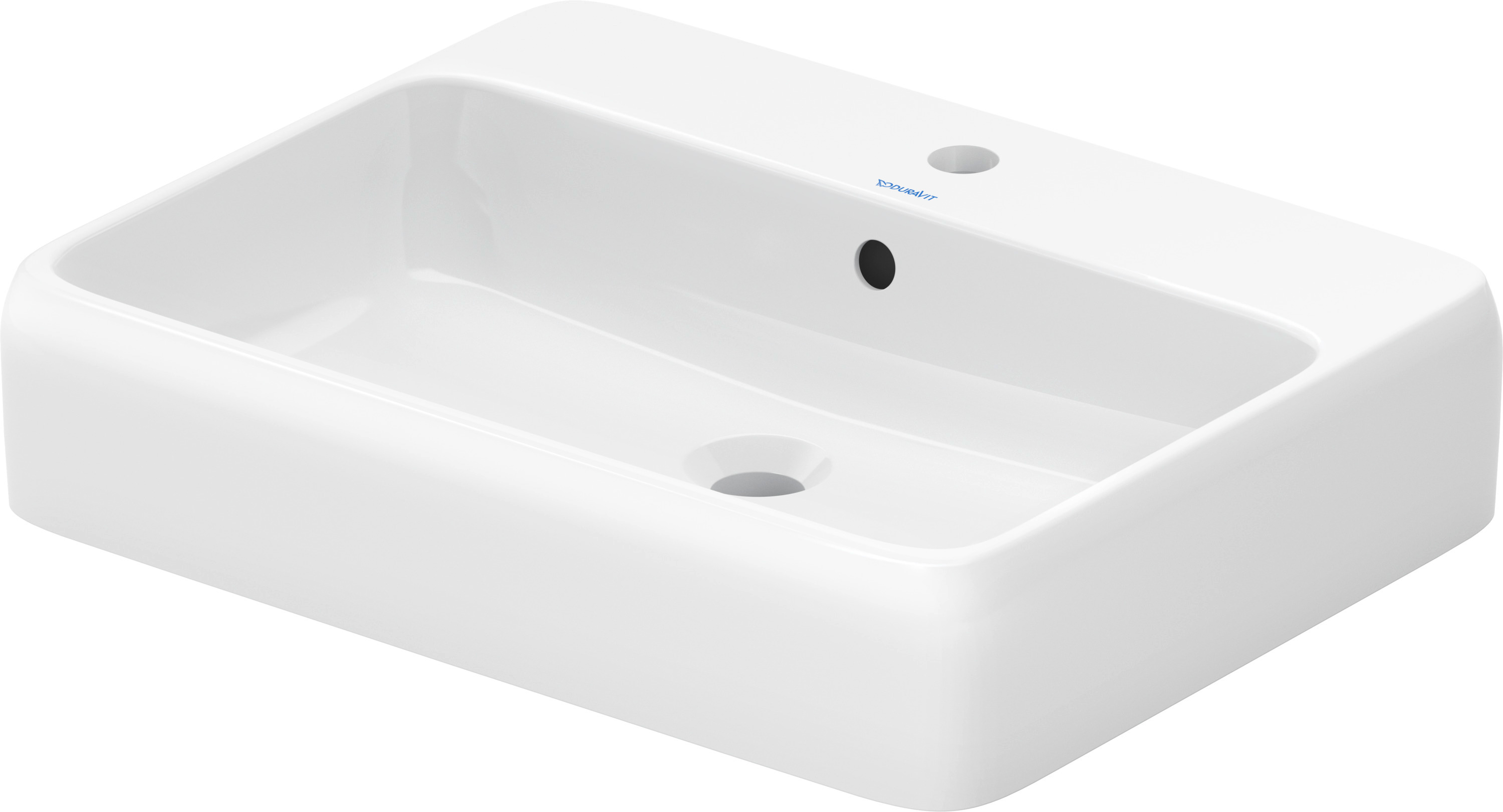 Duravit Qatego Waschbecken 60x47 cm rechteckig Aufsatzwaschbecken weiß 2385600027