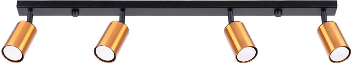 Sollux Lighting Winx Deckenlampe 4x10 W schwarz-kupfer SL.1379