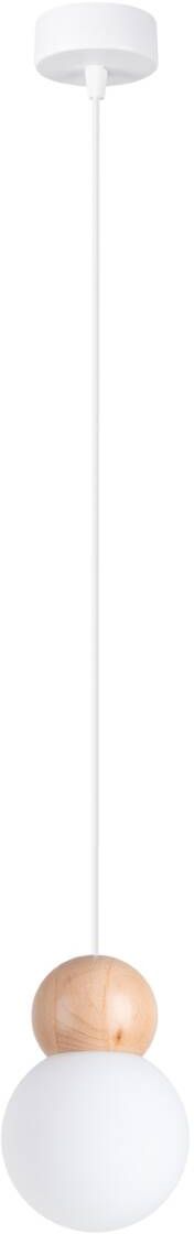 Sollux Lighting Pekka Pendelleuchte 1x8 W weiß-holz SL.1390