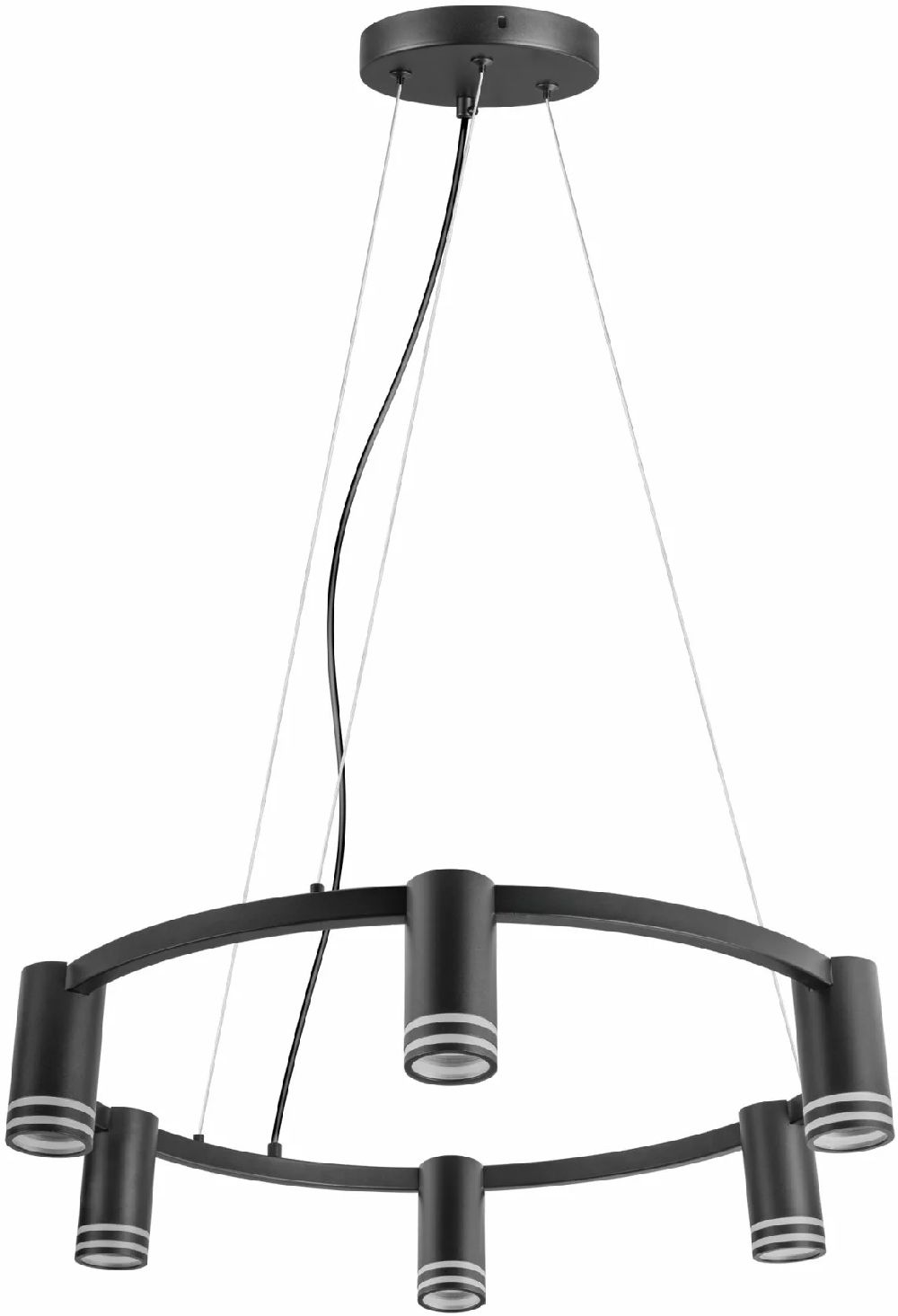 Goldlux Roma Pendelleuchte 6x10 W schwarz 327574