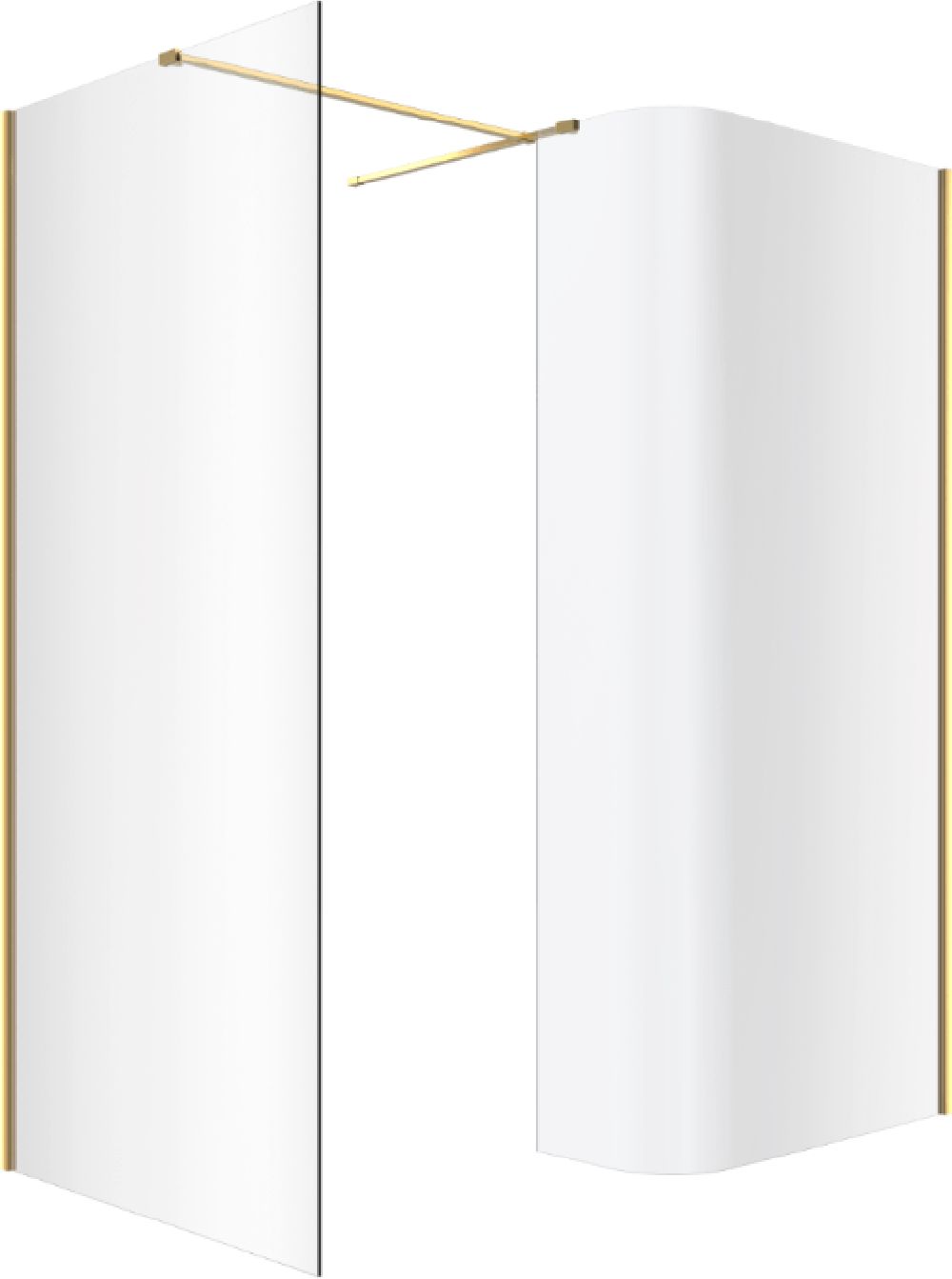Set Begehbare Duschwand Excellent Vidoq KAEX.1507.830.LP.GL, Begehbare Duschwand Excellent Vidoq KAEX.1506.900.LP.GL