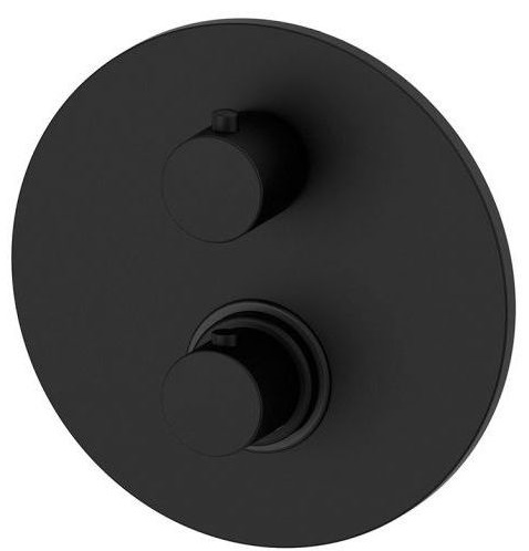 Paffoni Light badewannen- und duscharmatur Unterputz mit Thermostat schwarz LIQ018NO