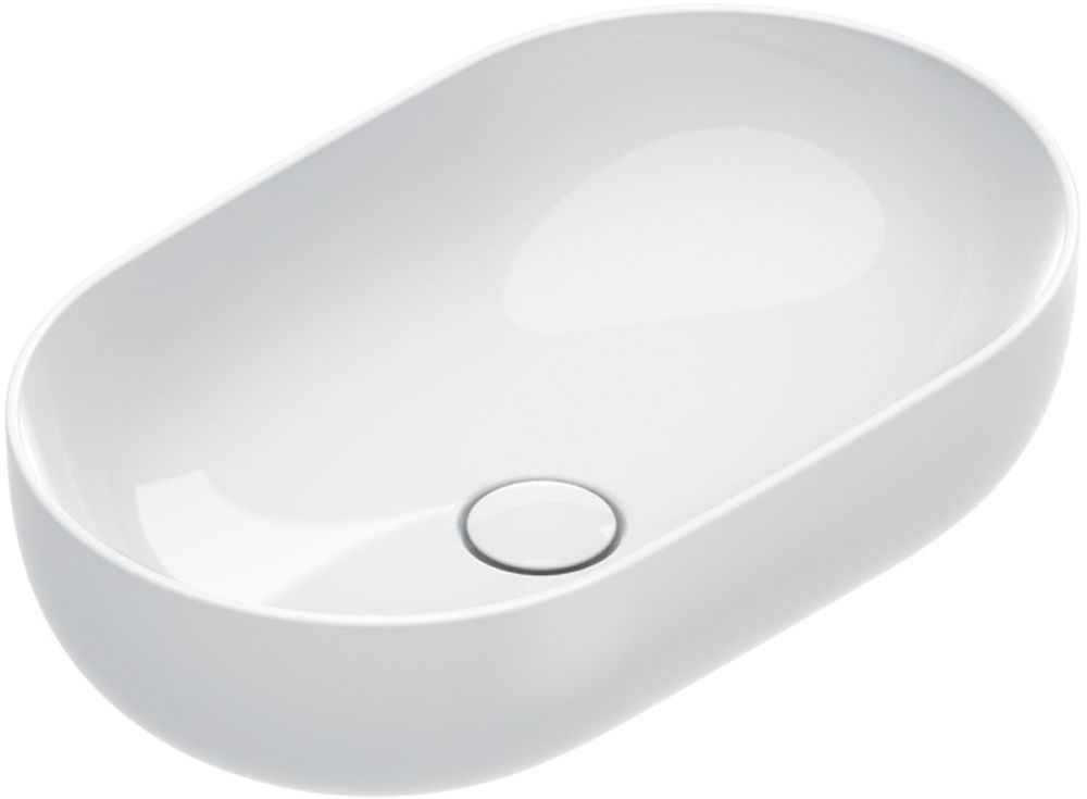 Catalano Sfera Waschbecken 60x37 cm oval Aufsatzwaschbecken weiß 0522610001