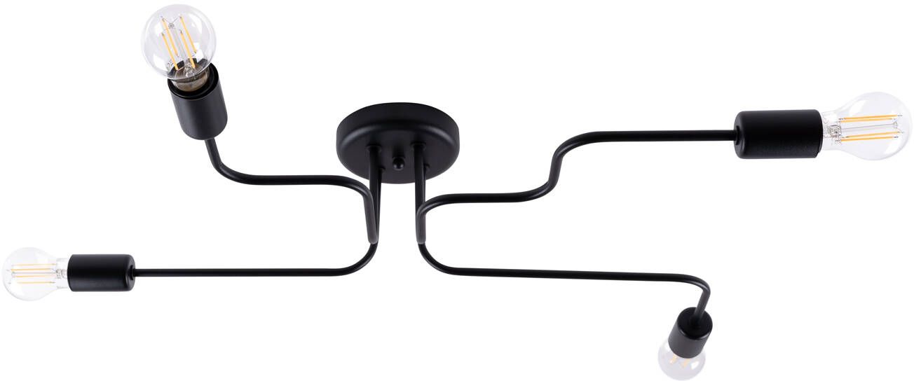 Sollux Lighting Vector Deckenlampe 4x15 W schwarz SL.1446