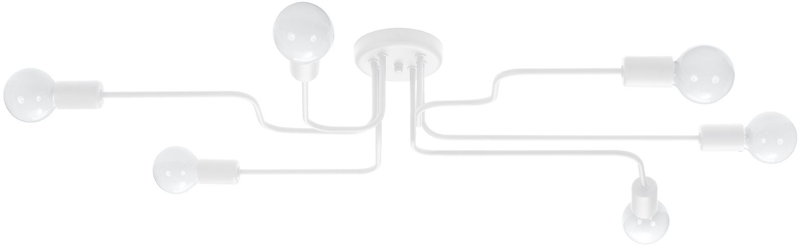 Sollux Lighting Vector Deckenlampe 6x15 W weiß SL.1443