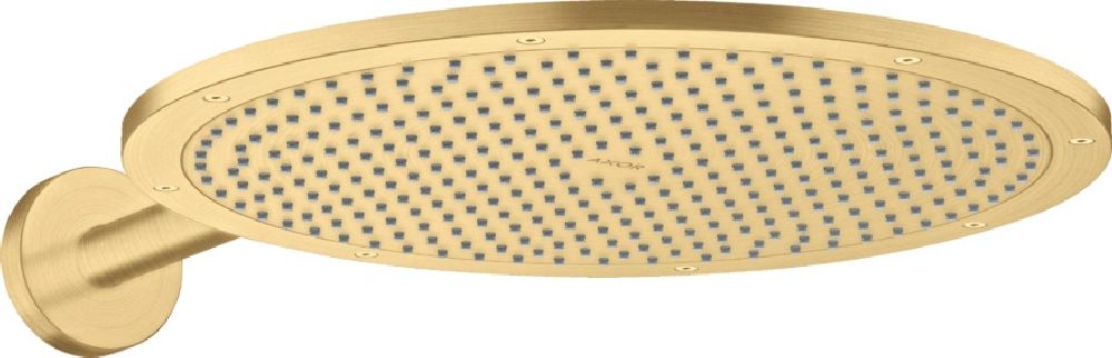 Axor ShowerSolutions Kopfbrause mit Arm 35x35 cm rund gold 26034250