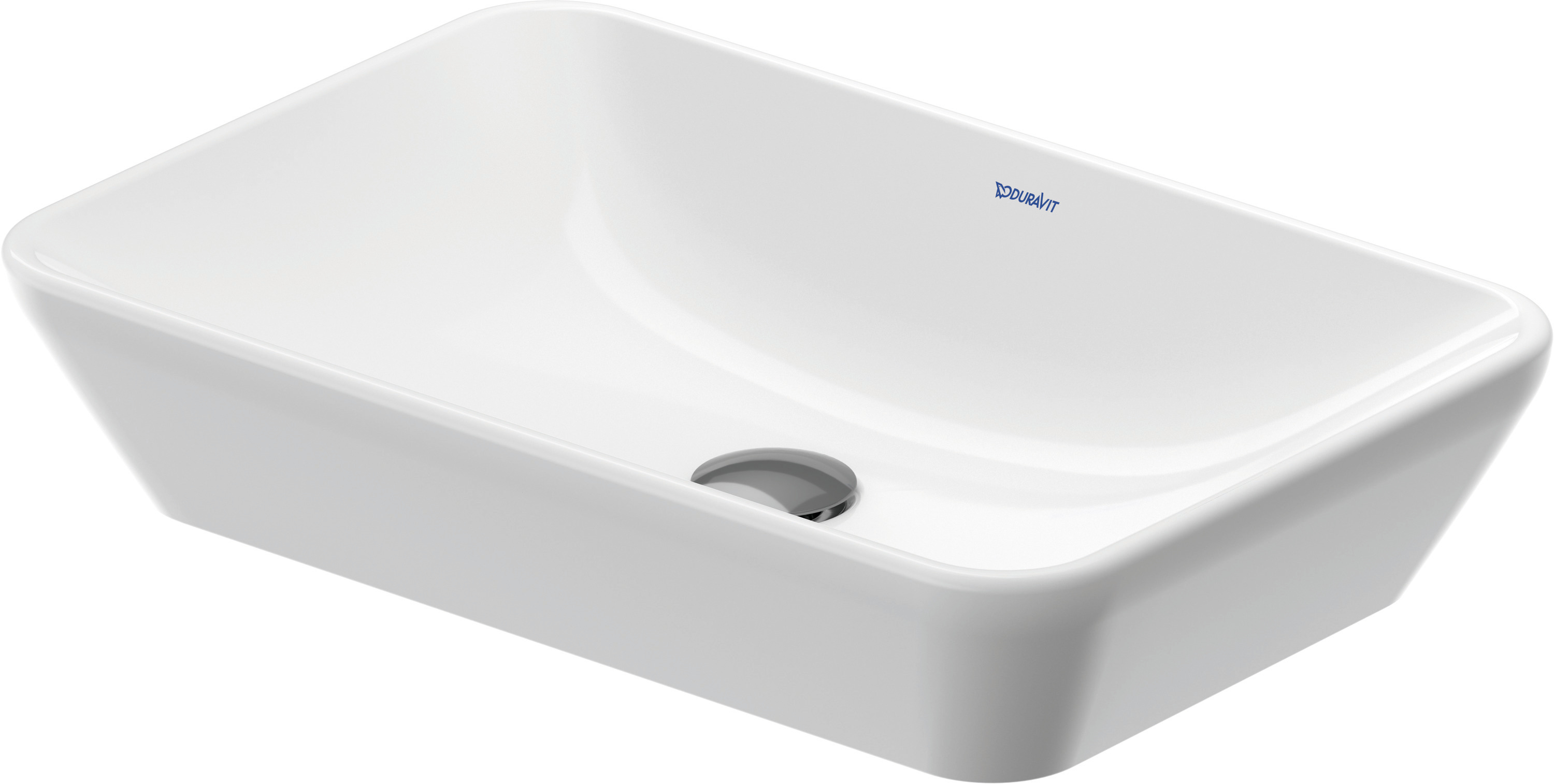 Duravit D-Neo Waschbecken 60x40 cm rechteckig Aufsatzwaschbecken weiß 2397600070