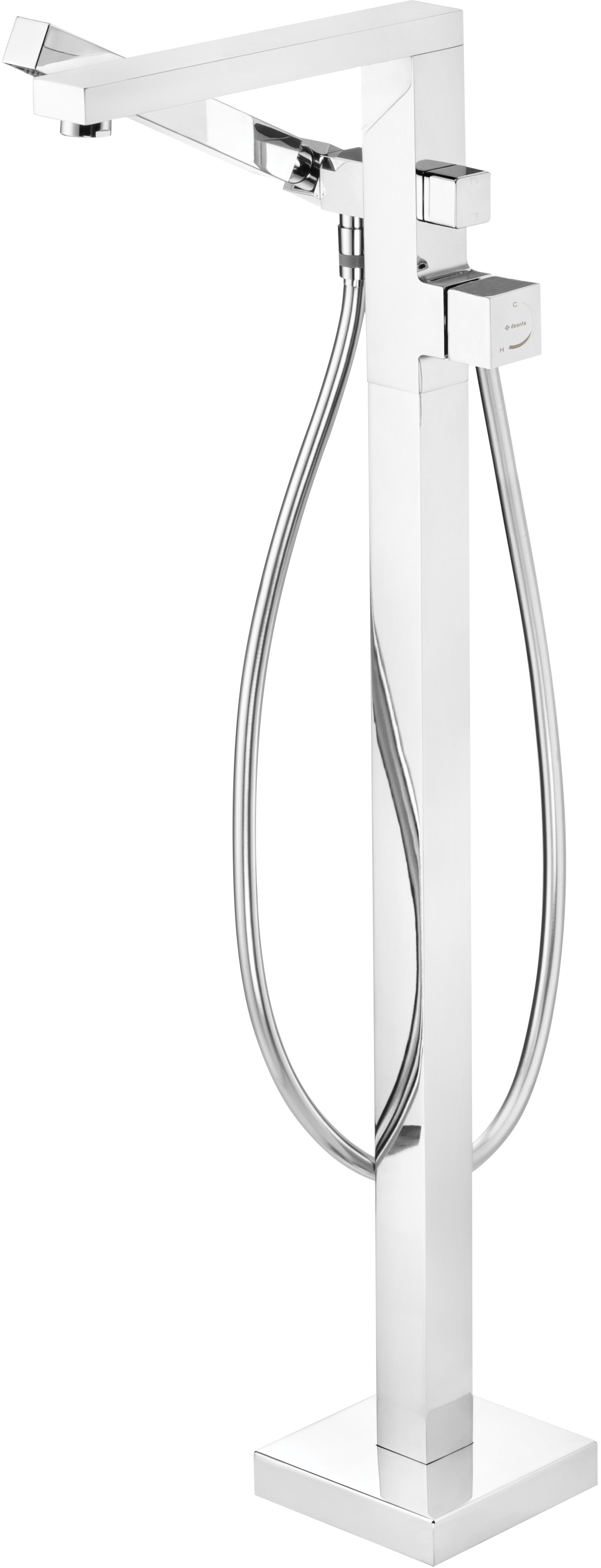 Deante Blur Badewannen- und Duscharmatur freistehend chrom BQL_017M