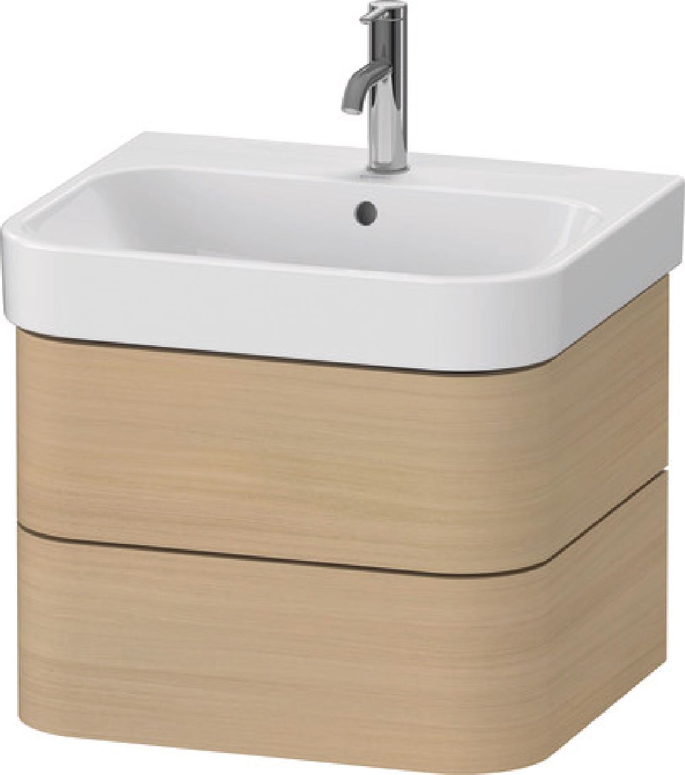 Duravit Happy D.2 Kabinett 57.5x47.5x41.5 cm Unterschrank hängend eiche HP4385071710000