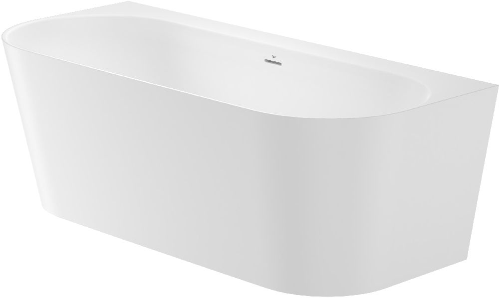 Roca Raina Wandmontierte Badewanne 170x75 cm oval weiß A248668000