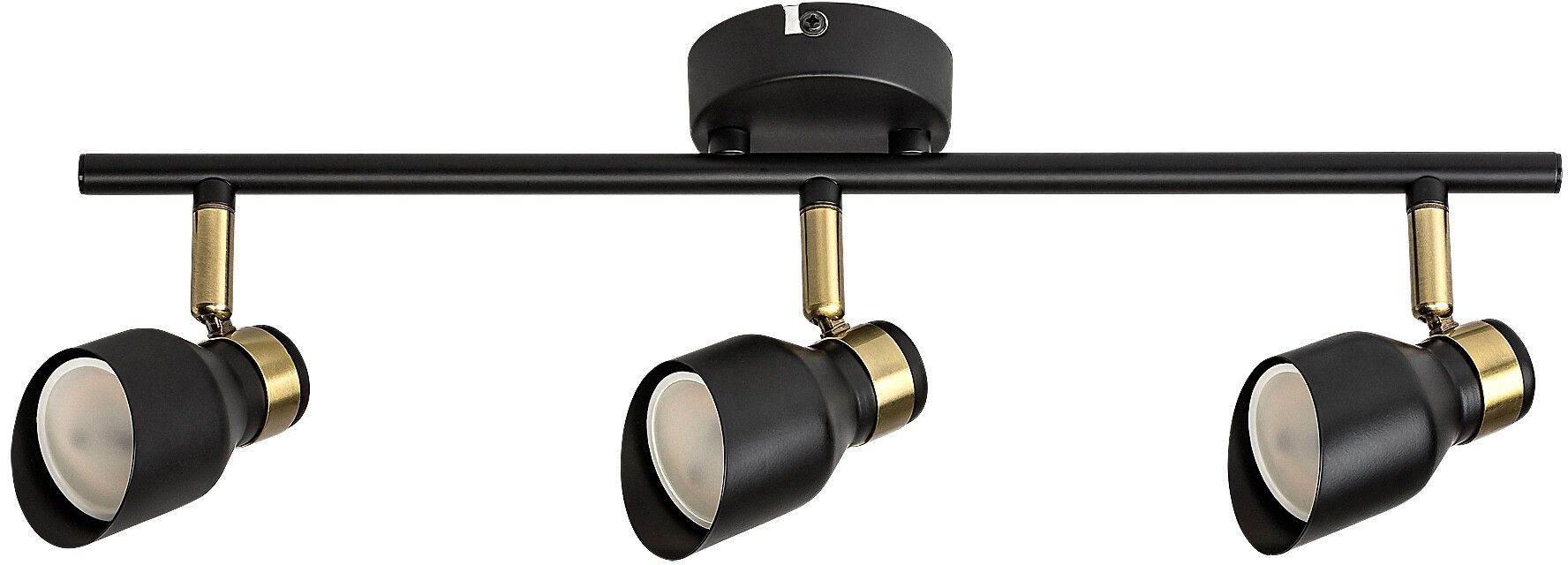Rabalux Lilou Deckenlampe 3x25 W schwarz-gold 73049