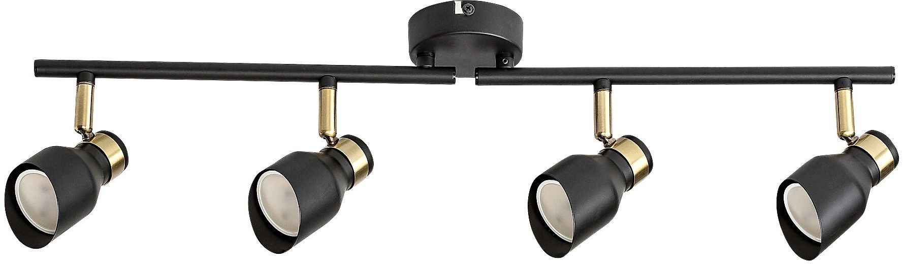 Rabalux Lilou Deckenlampe 4x25 W schwarz-gold 73050