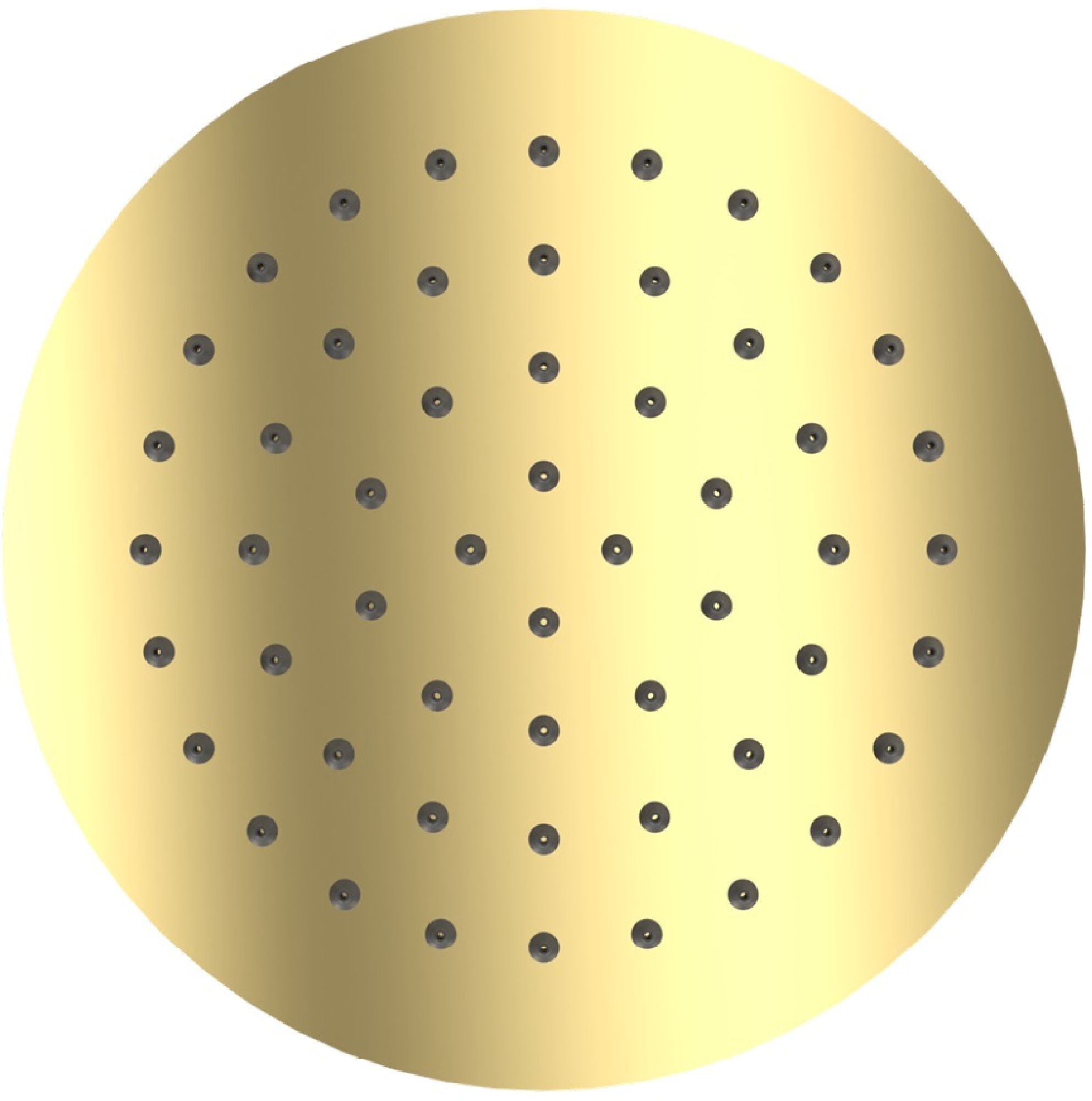 Excellent Kopfbrause 25x25 cm rund gold AREX.3025GL