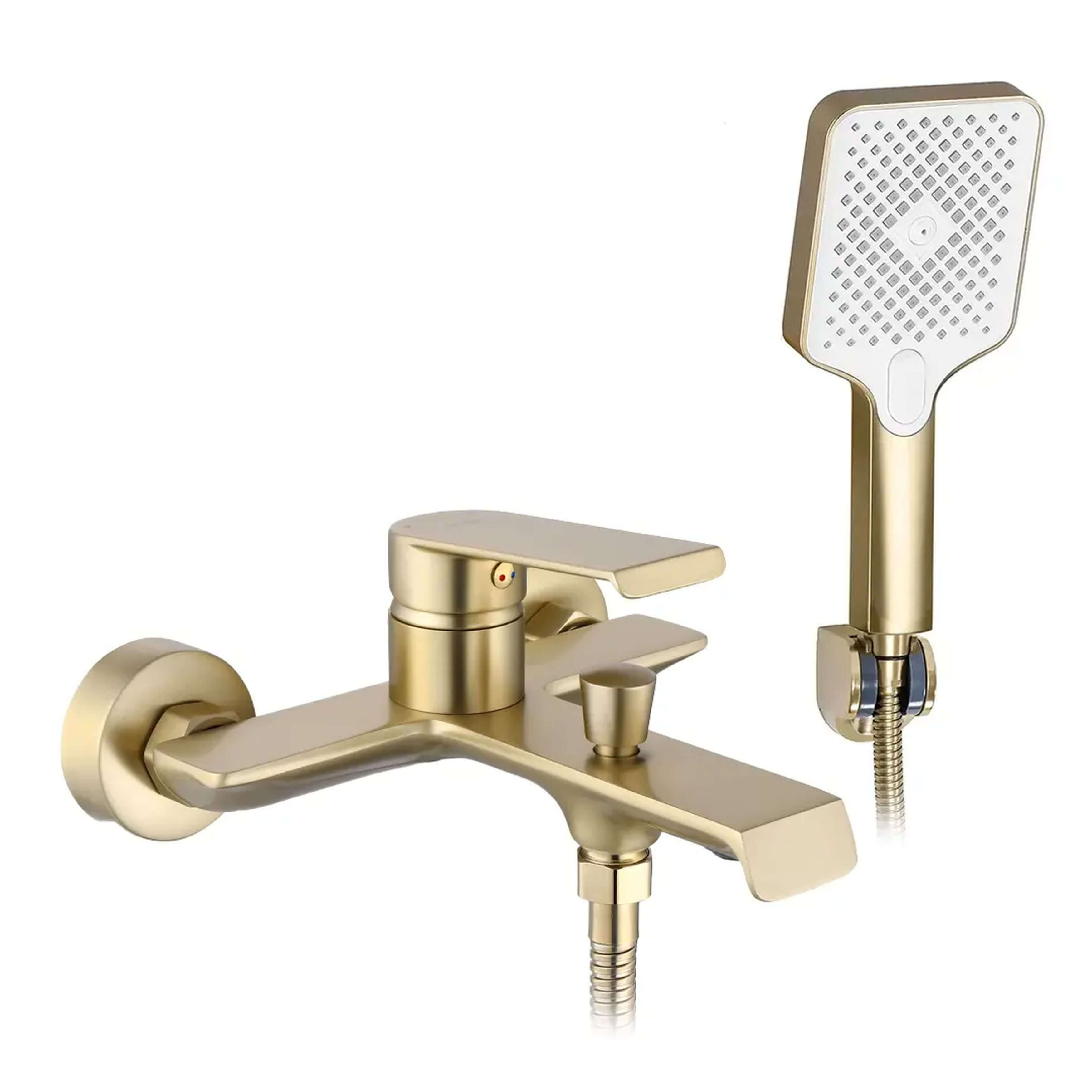 Rea Hass Badewannen- und Duscharmatur Wandmontage gold REA-B7100