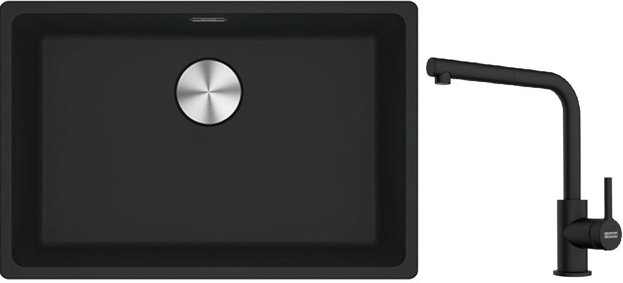 Set Granitspüle Franke Maris 125.0687.256, Küchenarmatur Franke Lina 115.0712.435