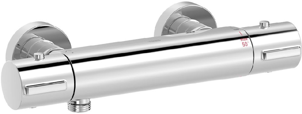 Tres Selection Duschbatterie Wandmontage mit Thermostat chrom 21716401